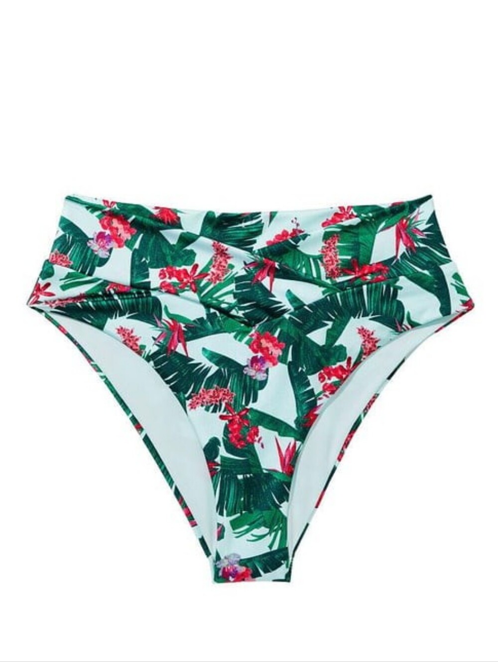 Victoria's Secret Swim Bottoms Blue Palm XS NWT
